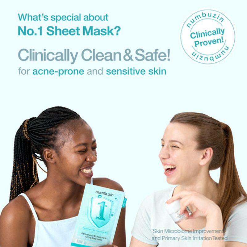 NUMBUZIN No.1 Pantothenic B5 Hyaluronic Active Clear Mask (5ea)