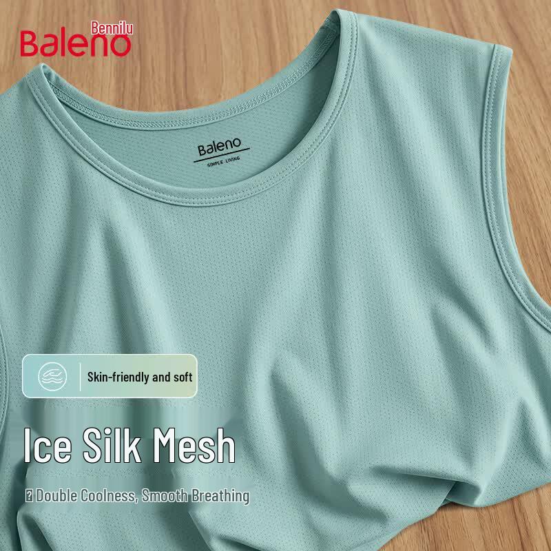 Baleno Men s Ice Silk Mesh Sleeveless Vest M