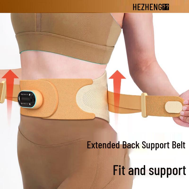 

HEZHENG Lumbar Support Waist Massager with Heat & Vibration
