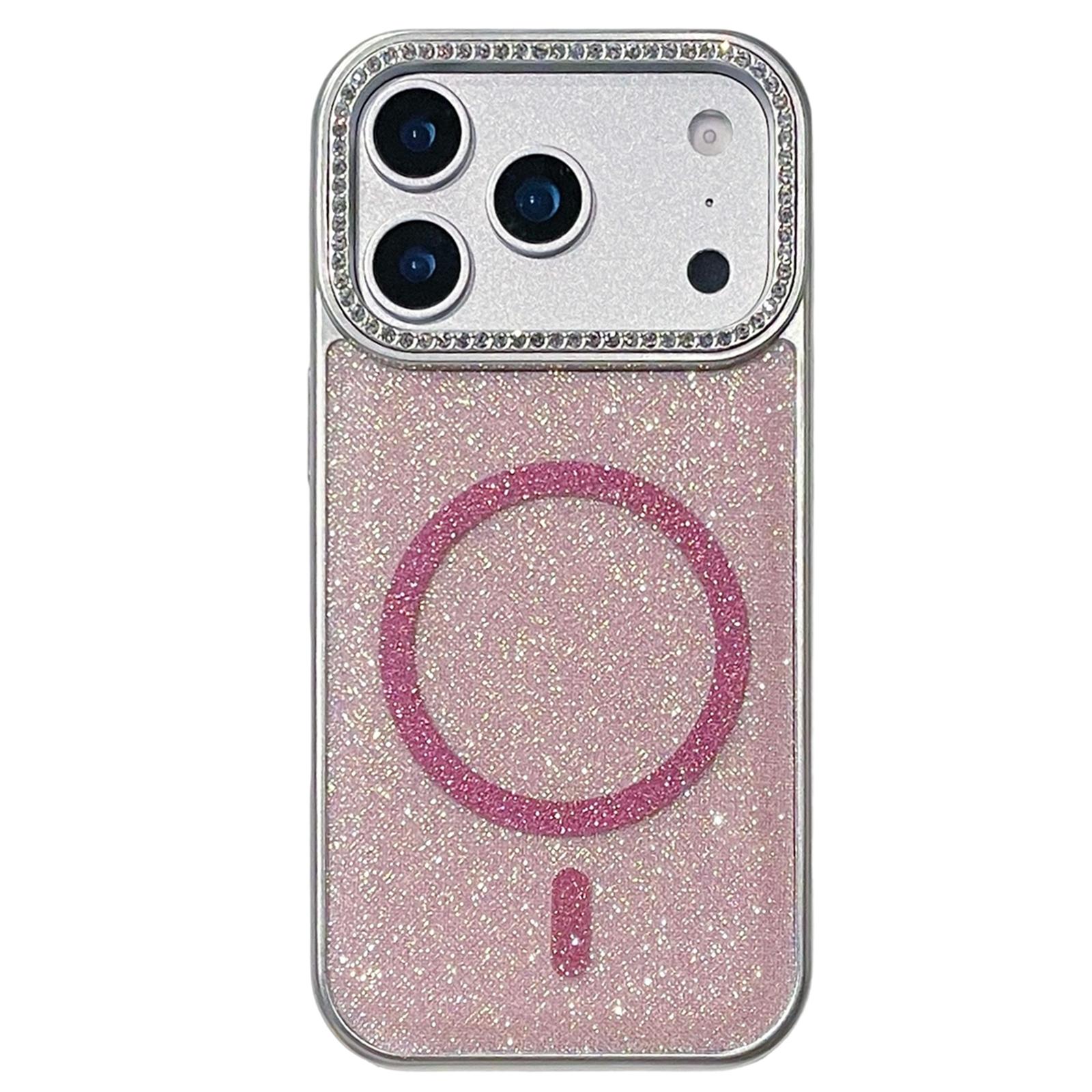 

For iPhone 17 Pro Max Case Compatible with MagSafe Glitter Design TPU + PC Phone Back Cover
