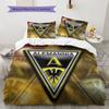 Alemannia Aachen Pattern Bedding Home Decoration Birthday Gift ( 1 duvet cover + 2 pillowcase, without core),fan merchandise.