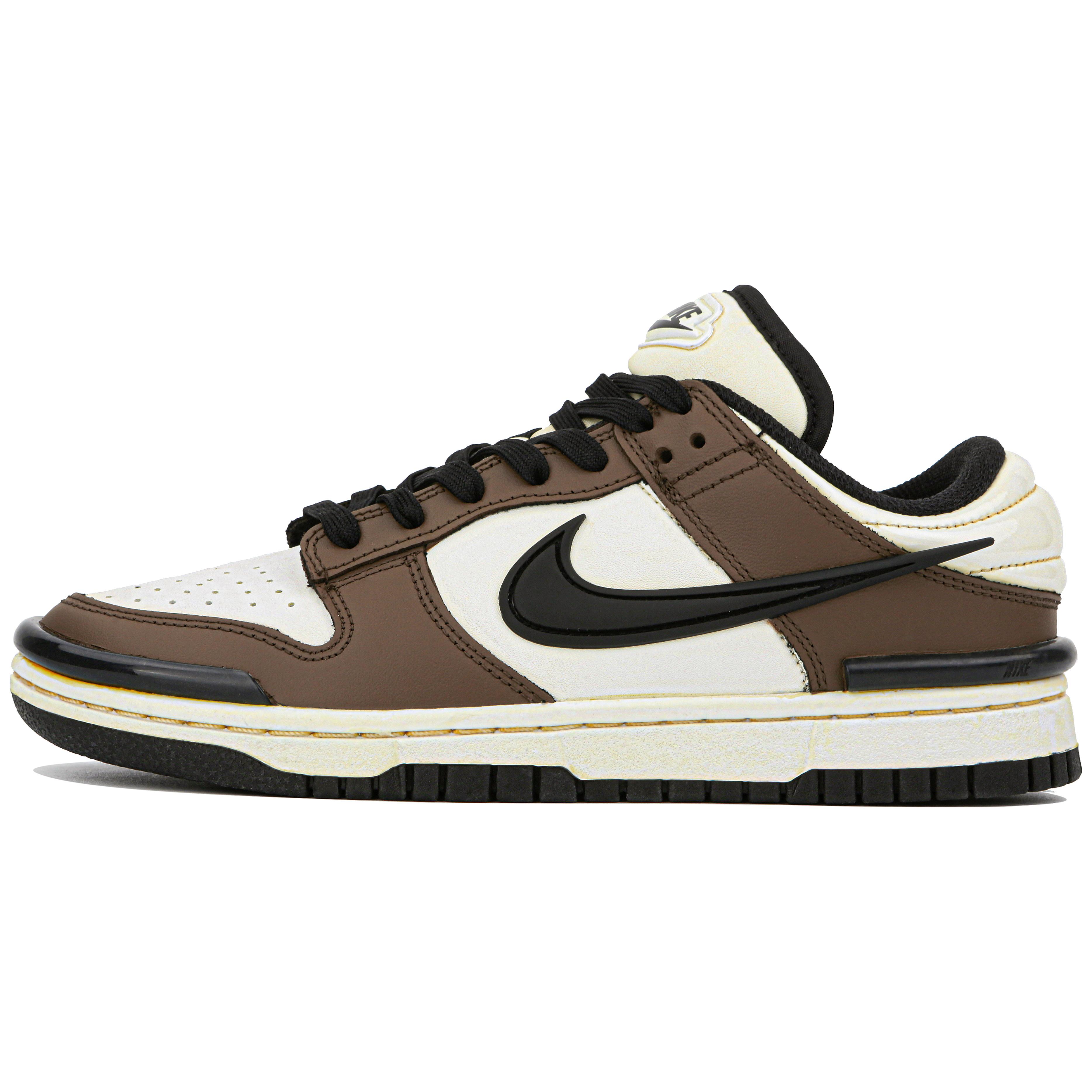 

Nike Dunk Low Twist Panda Low top Skateboard Shoes Women s Brown White Black DZ2794-001(Team4-) 36