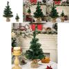 Adorable Mini Christmas Tree With Burlap Design For Festive Holiday Decor 30cm