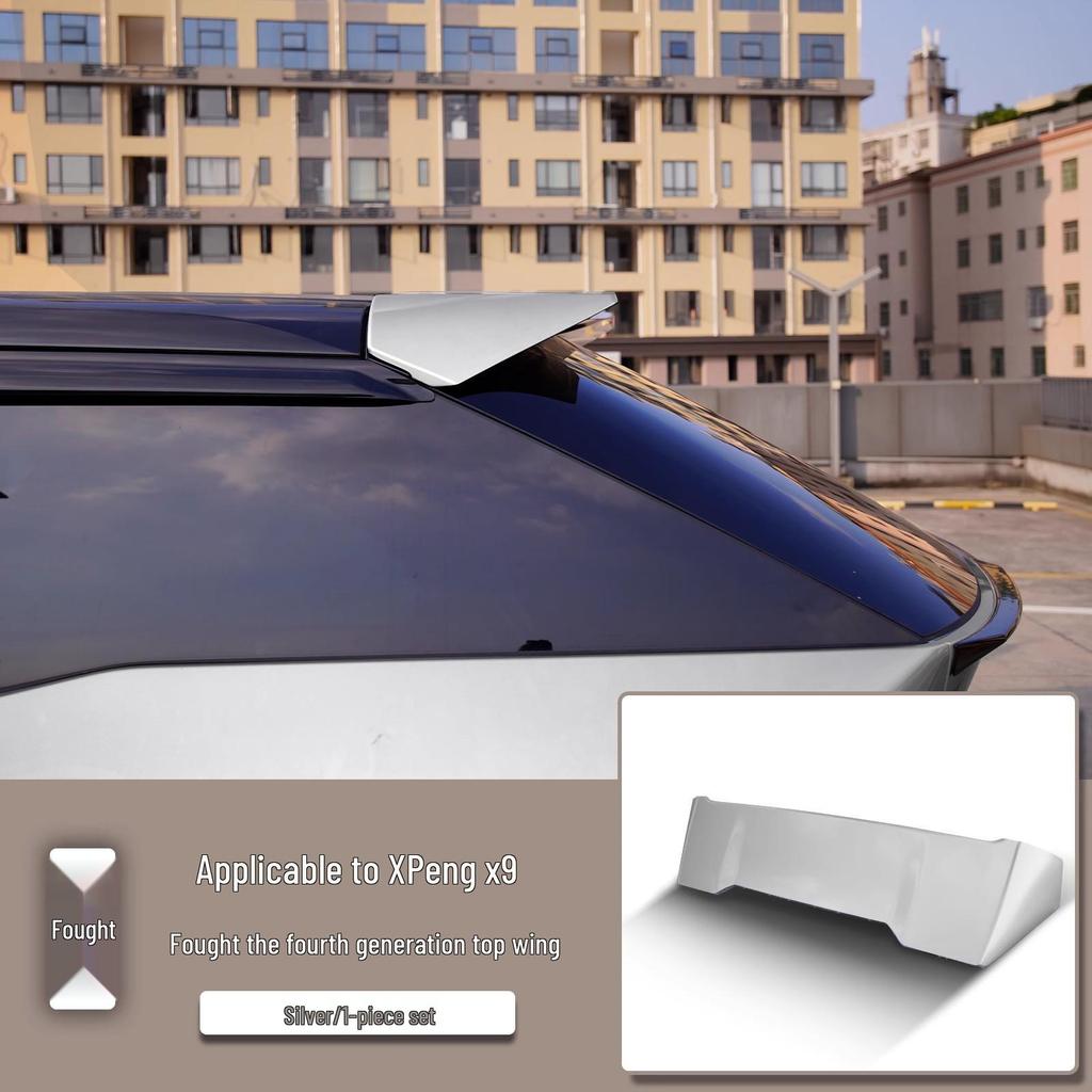 Xpeng Rear Spoiler: No-Drill Wind Deflector & Sports Spoiler for Car Exterior Decoration.
