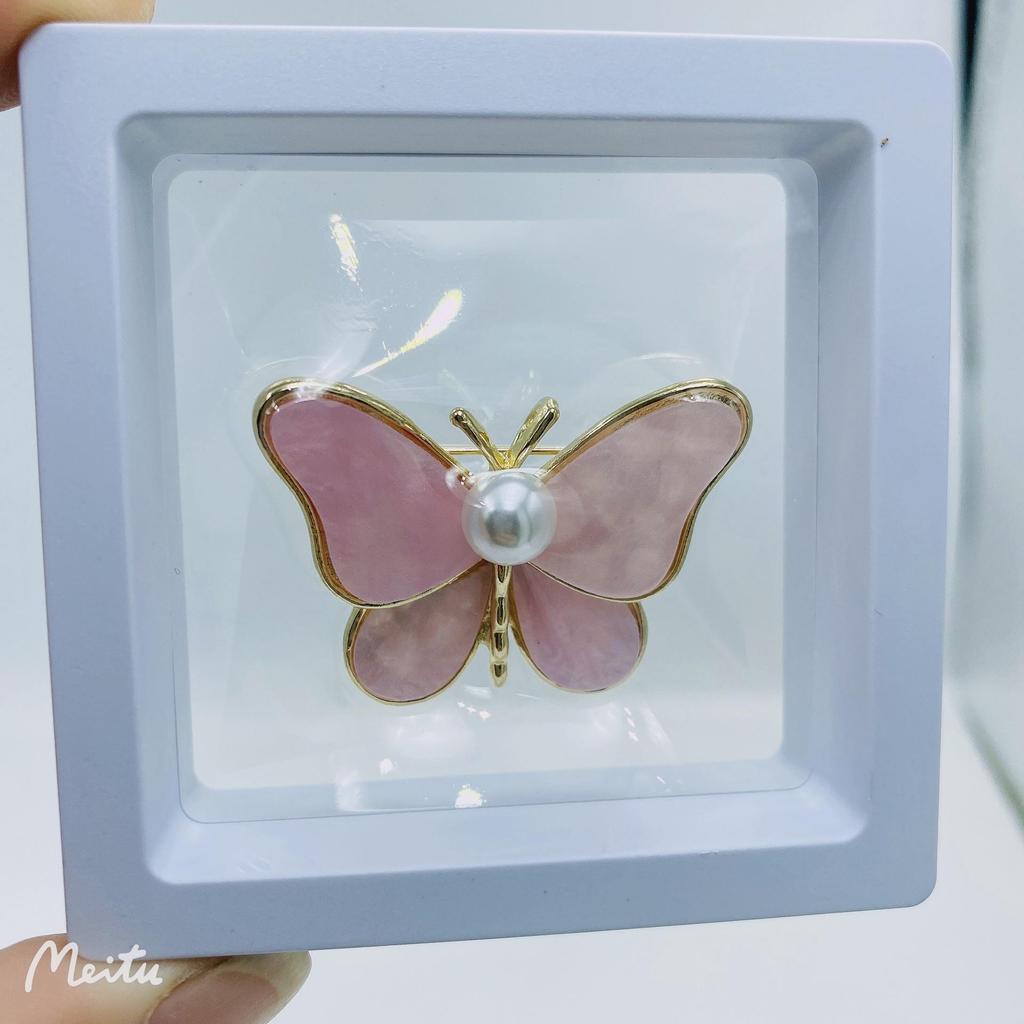 Korean Pearl Butterfly Brooch: Elegant Alloy Pin for Chic DIY Clothing Accessories