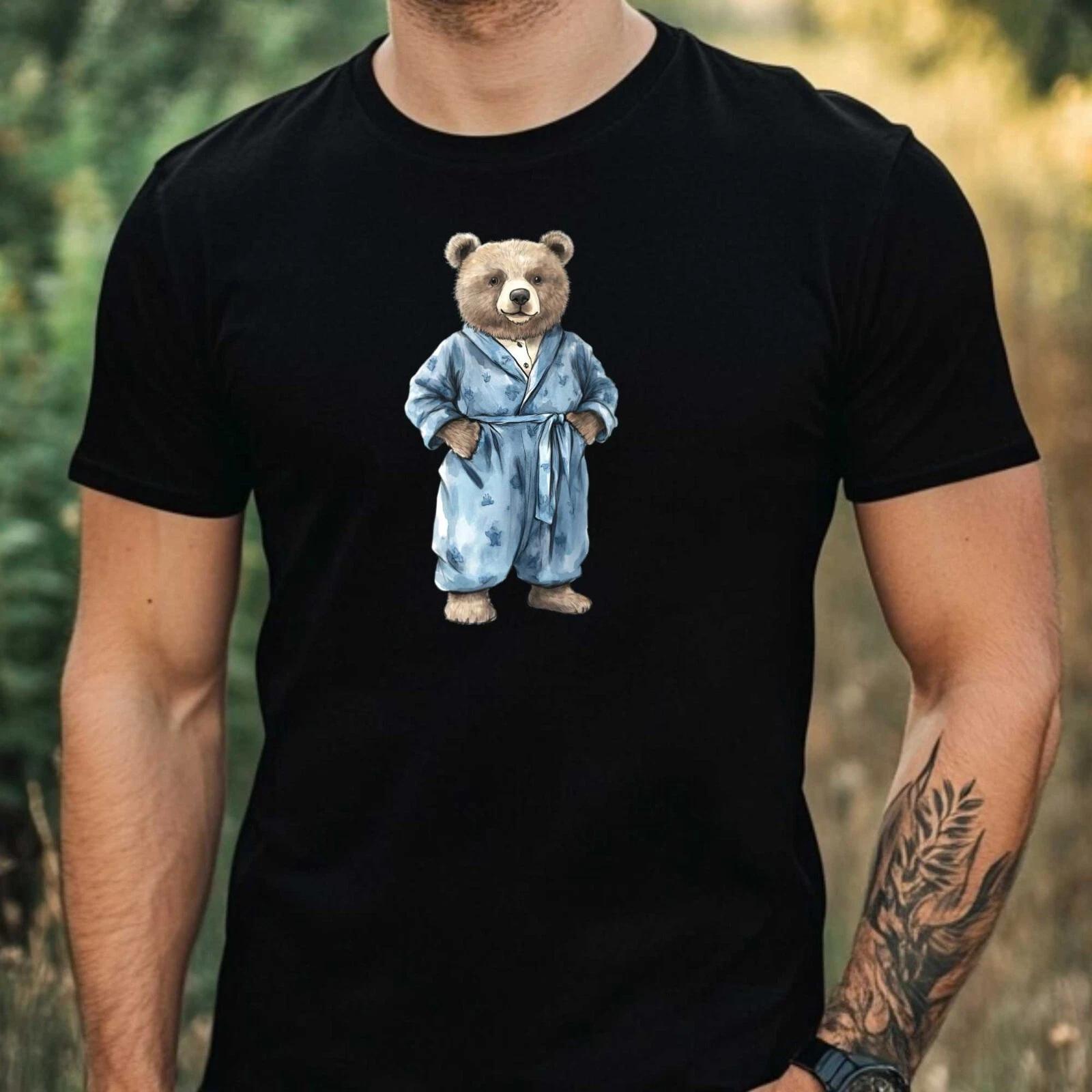 T-Shirt Herren Papa Bär Motiv Baumwolle Größe XS bis 5XL L