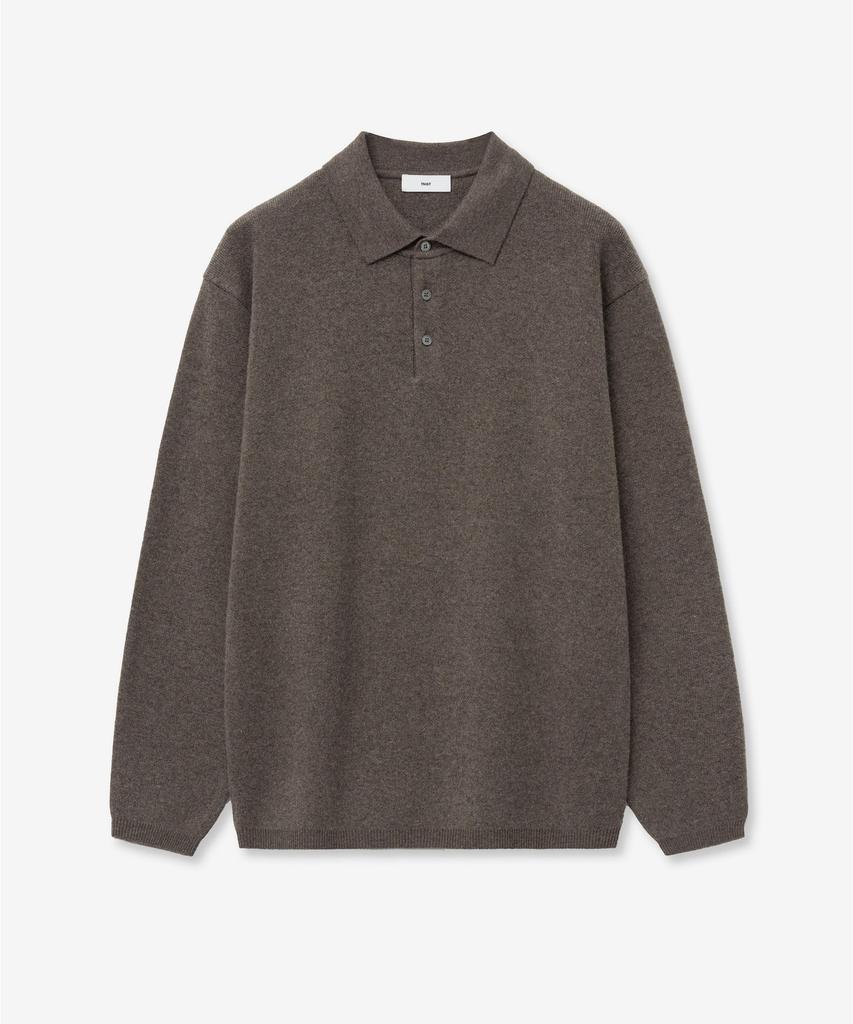 TNGT Cashmere Blended Essential Polo Knit Top (Brown) Tnsw6F110W2