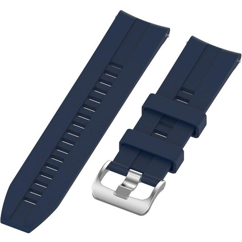 Universal Silicone Strap 22mm, Navy Blue