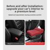 Car Armrest Box Height Increase Pad with Tissue Dispenser Car Armrest Leather Non-slip Memory Foam Pillow Protective Cover