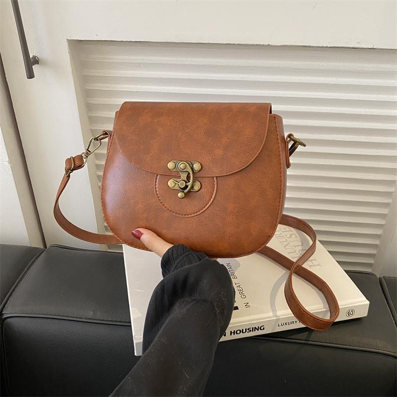 Chic Retro Saddle Bag 2023 Trendy Unique Design Women's Casual Shoulder Bag