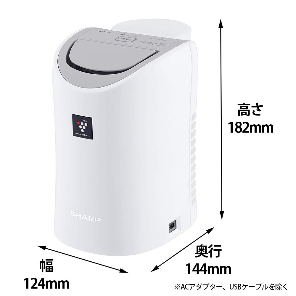 Sharp Ion Generator Personal Moisturizing Plasmacluster 25000 High Grade White IG-GK1S-W