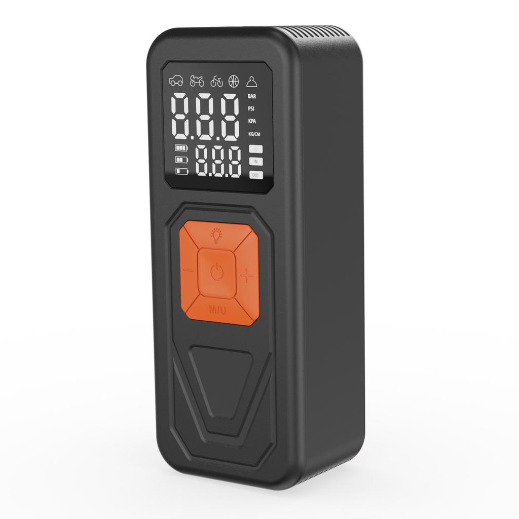 Portable Tire Inflator with Pressure Indicator LED Display 150PSI for Car Bike Ball Emergency SOS Re