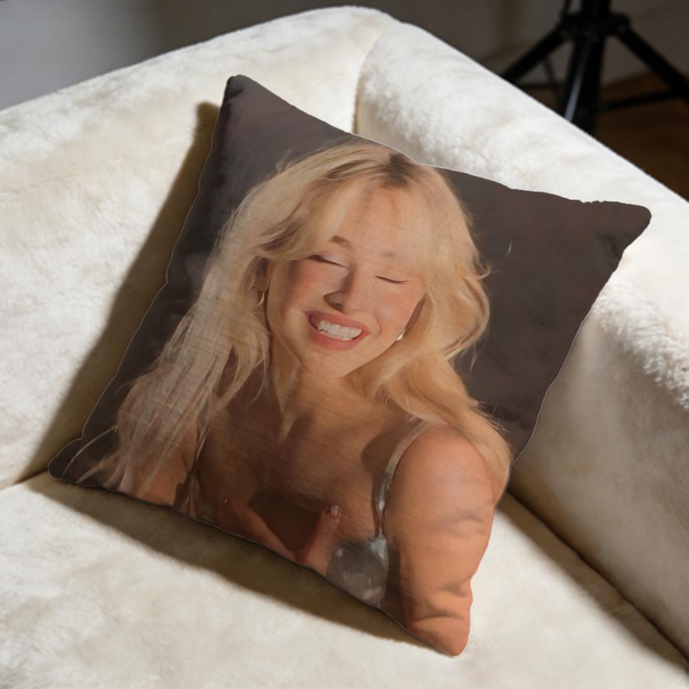 

Popular SSabrina Carpenterful Cushion Cover Soft Decorative Pillow Case Suitable for Bedroom Sofa Car Travel Use 30X30cm