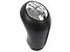 Renault Clio III 2005- 6-SPEED Gear Shift Knob BLACK LEATHER + CHROME