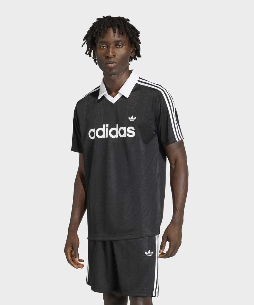 adidas Archive Collar Engineered Jersey - Black / Ke3584