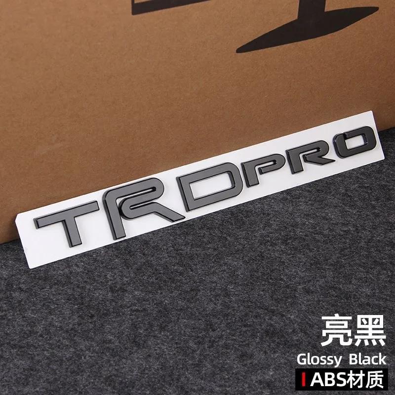 1Pc 3D ABS Car trunk sticker TRDPRO logo For Toyota TRD Yaris Camry Tantu Prado Lande kuluze RAV4 car repack accessories