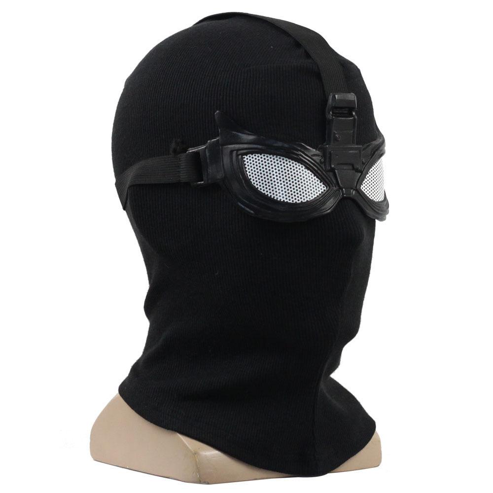 Spider-Man Stealth Suit Mask Headgear Heroic Expedition Black Knit Face Mask Cosplay Prop Halloween