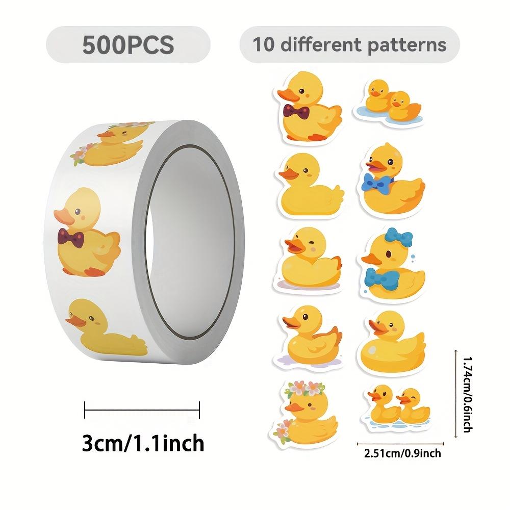 500pcs Duck Stickers Vinyl Stickers Self-adhesive Decal Journaling Skateboard Water Bottles Computer Phone Scrapbooking Stickers