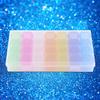 Plastic 28 Grids Empty Storage Box Nail Art Rhinestone Jewelry Beads Display Case Organize