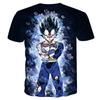 Exquisite 3d Print Dragon Ball Z Vegeta Goku Super Saiyan Casual Tee Anime Shirts