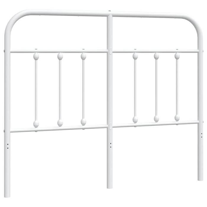 VidaXL Tête de lit métal blanc 120 cm 352658