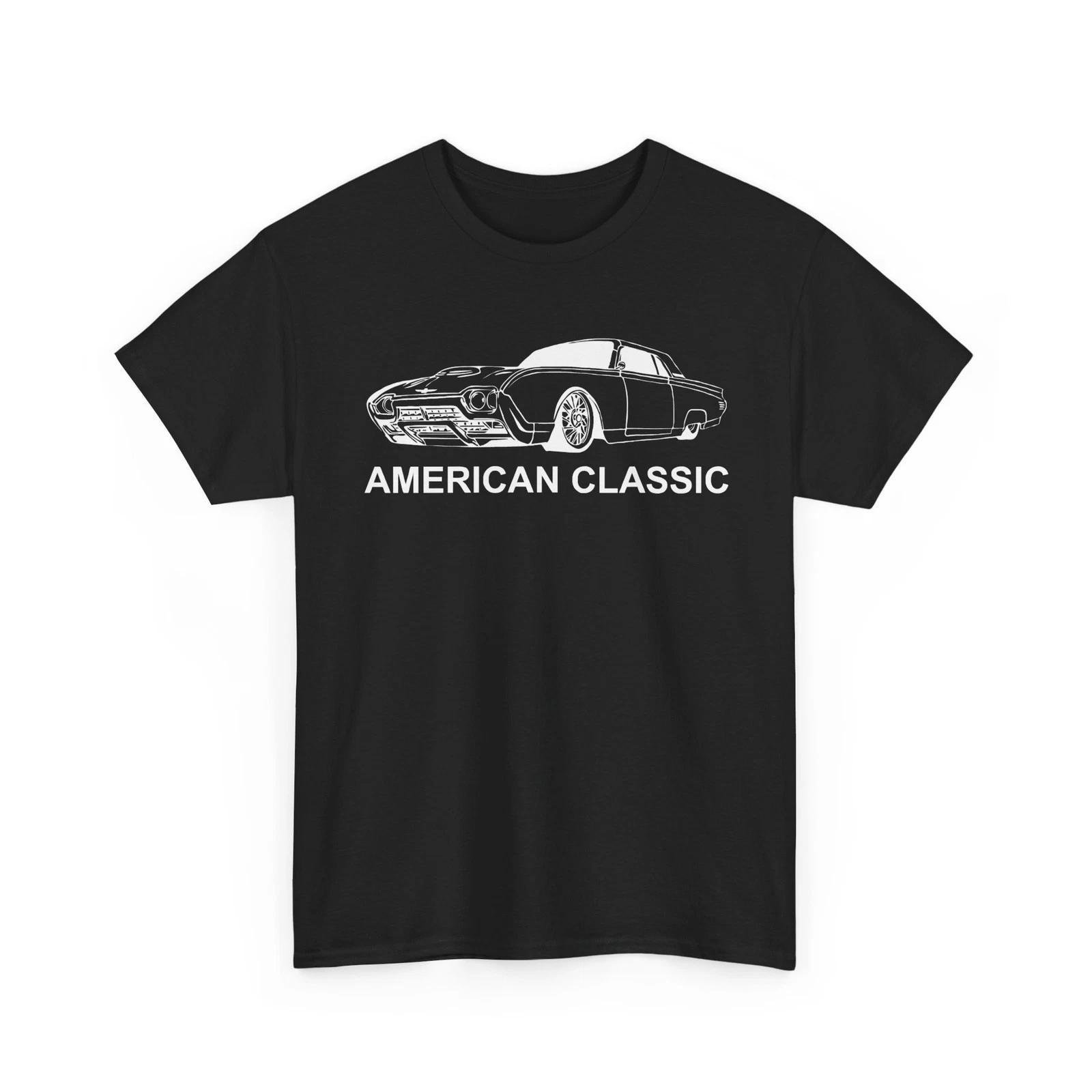 American Classic Racing Thunderbird T-Bird Vintage Car Heavy Cotton TShirt S