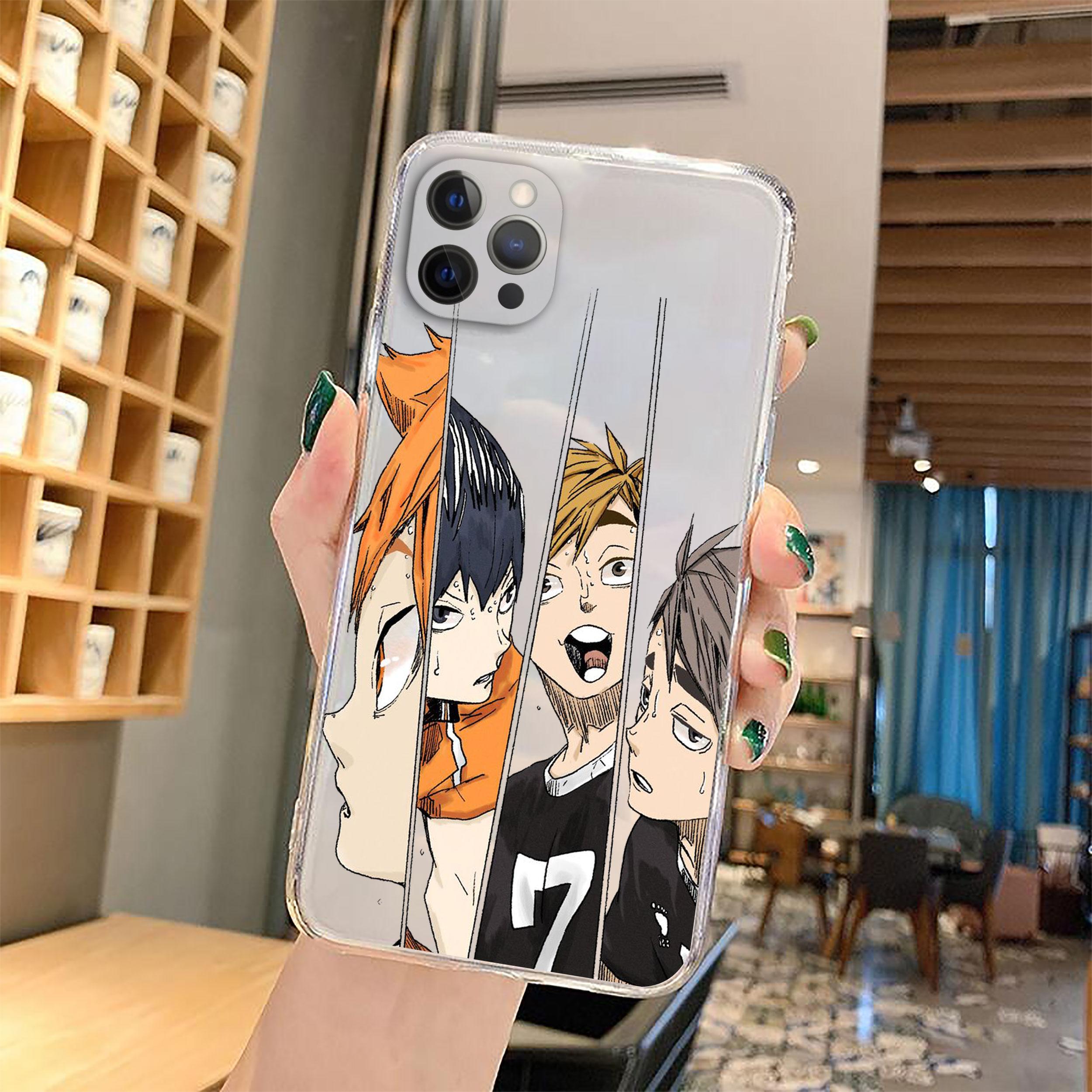 

Чехол Haikyuu для средней школы волейбола Хината Кагеяма Тобио для iPhone 11 13 Pro 12 XR X XS MAX 7 8 Plus SE 20, мягкий силиконовый чехол iPhone 13