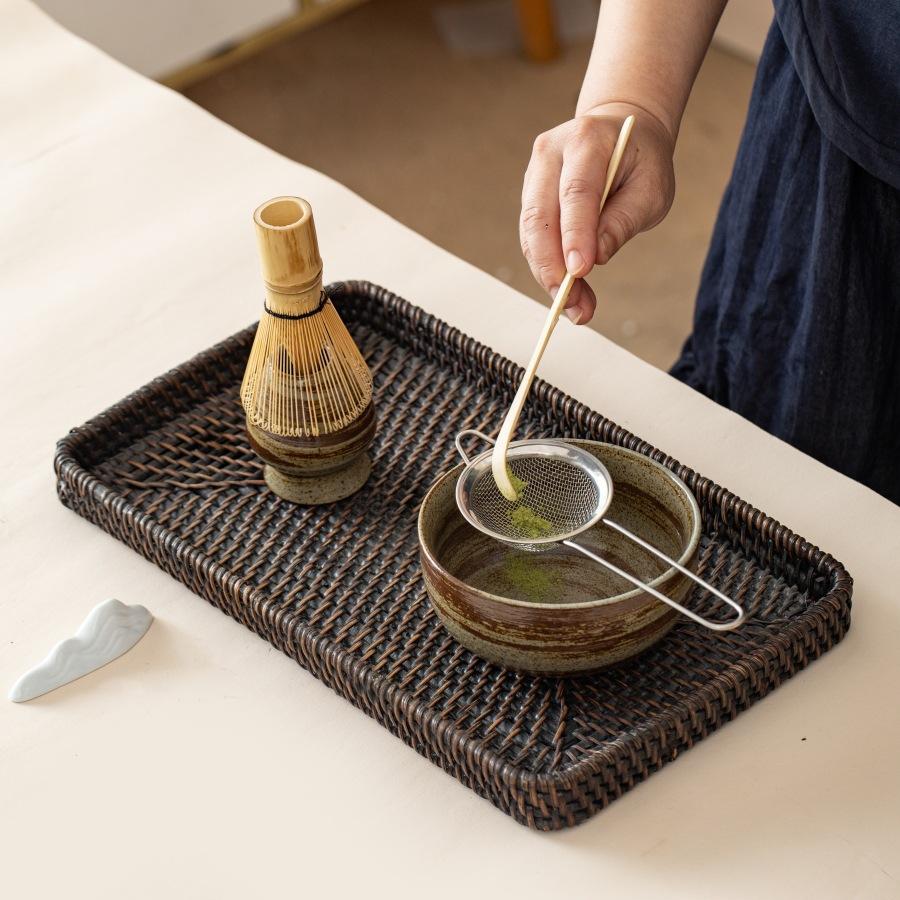4-7 Matcha Set Matcha Bowl with Pouring Spout Scoop Whisk Tea Spoon Holder Tea Making Kit Japanese Tea Set DIY Tea-Making Tools