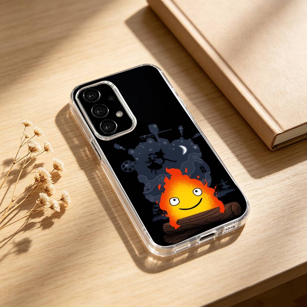 Anime C-Calcifer-ES Cute phone Case For Samsung S25,24,21,22,23,30,Ultra,20,Plus,Fe,Lite,Note Transparent Cover Samsung S24ULTRA