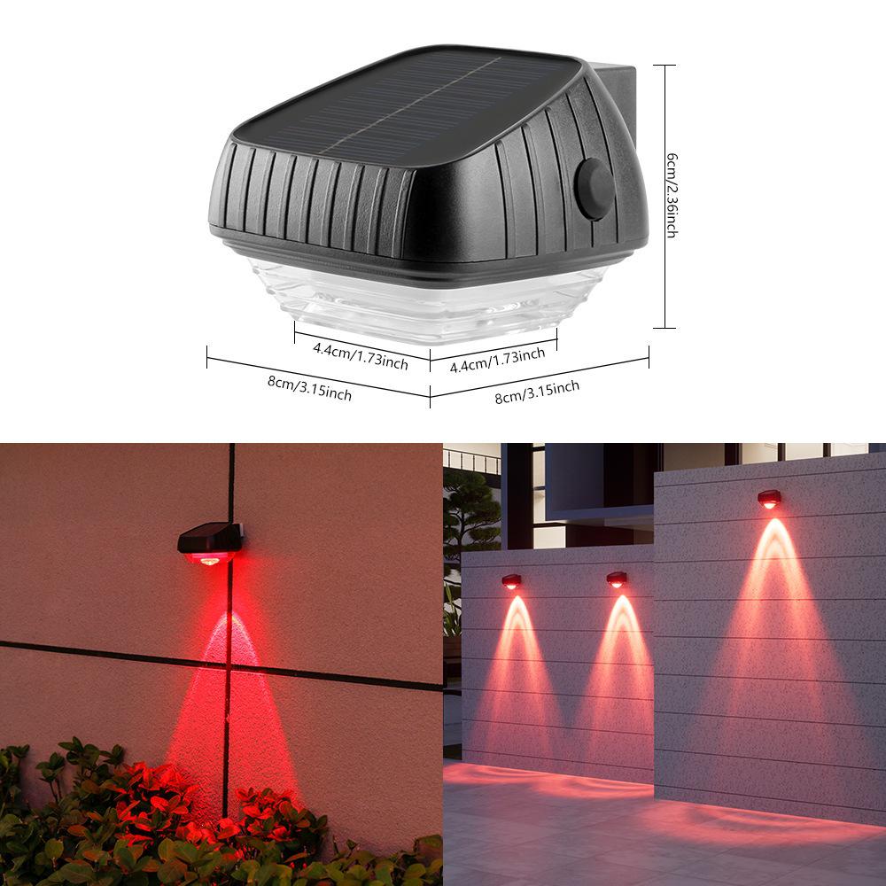 Solar Rainproof Courtyard Wall Lamp - Outdoor Villa Landscape Spotlight & Decorative Atmosphere Light