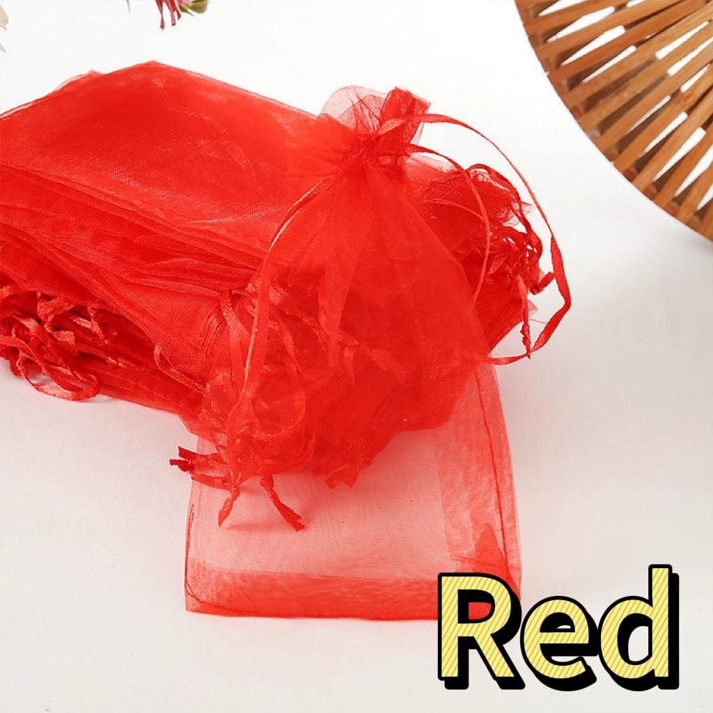 100-500pcs Multicolor Packaging Bag Organza Bags Gift Storage Wedding Drawstring Pouches for Christmas Candy Wedding Birthday