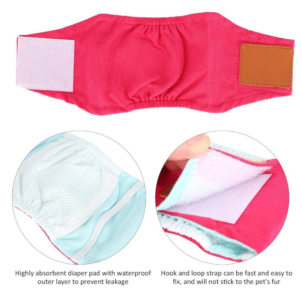 Solid Color Male Dog Belly Band Waterproof Surface Anti-marking Dog Wrap House Training