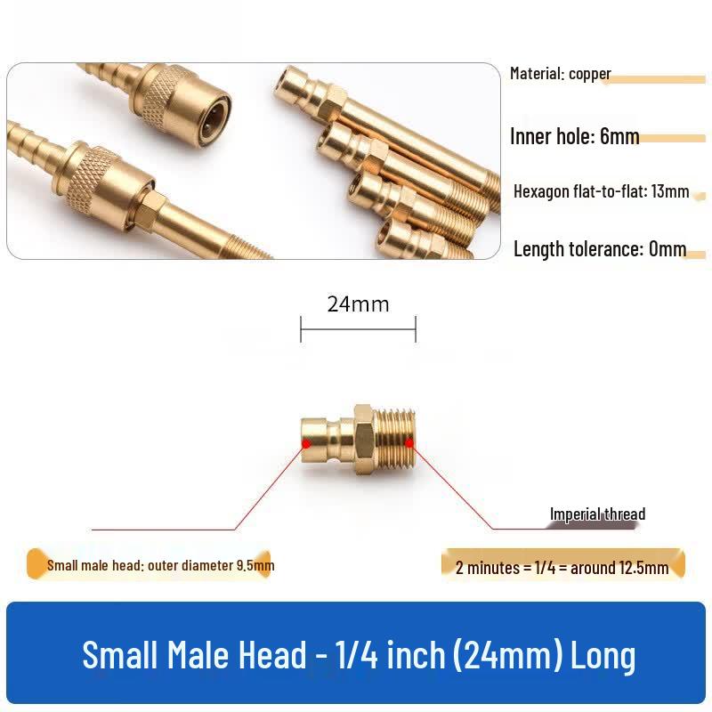Qianhua Zhike Copper DME N6 Mold Water Nozzle Quick Connector