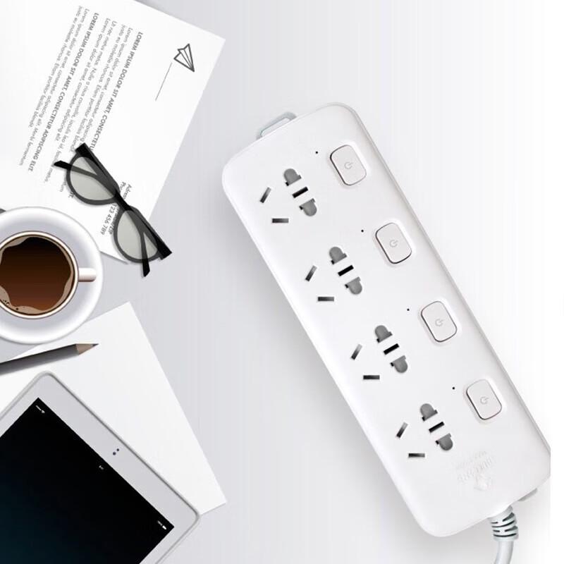BULL 4-Outlet Power Strip with Individual Switches