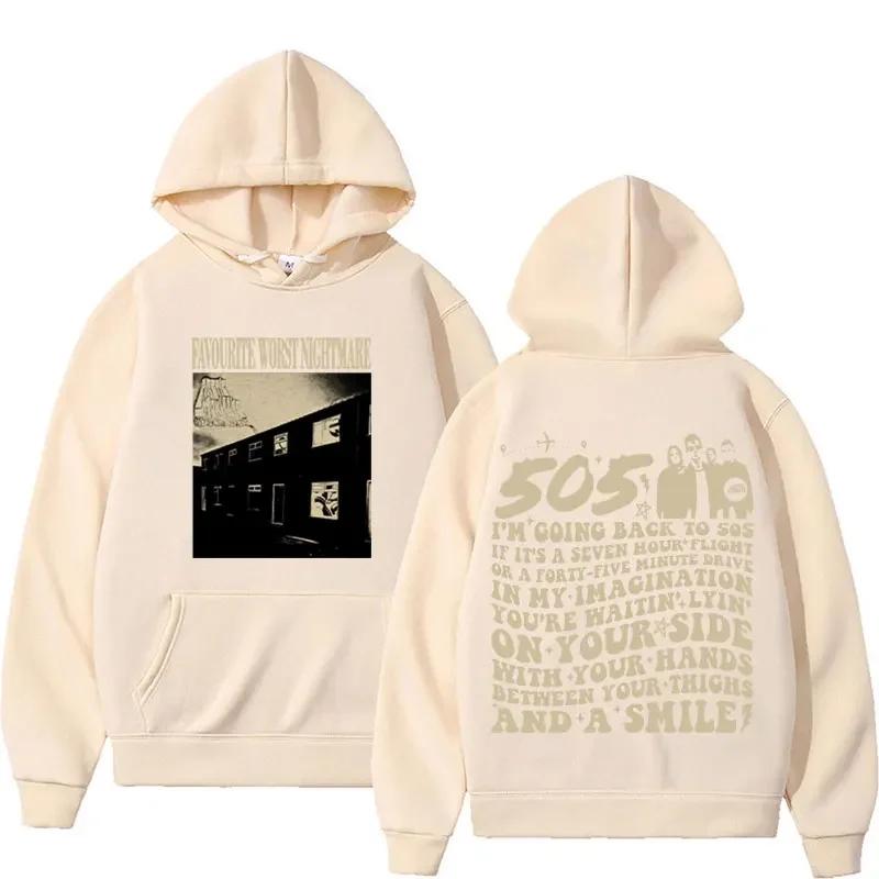 

Вінтажна толстовка з капюшоном Favorite Worst Nightmare Arctic Monkeys 505 Lyrics Print Толстовка для унісекс Модні толстовки Unisex в стилі хіп-хоп, рок S