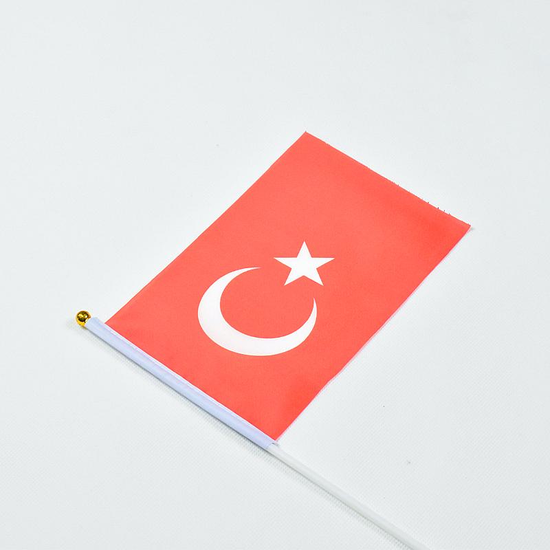 Turkey 10pieces of 14*21 Cm Hand-waving Flags
