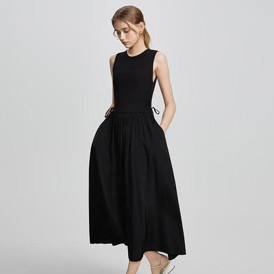 Women's Knitted Sleeveless Midi Dress