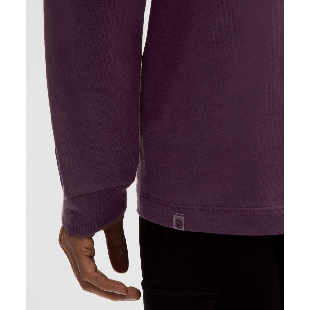 Lululemon Heavyweight Cotton Jersey Long Sleeve Shirt Plum