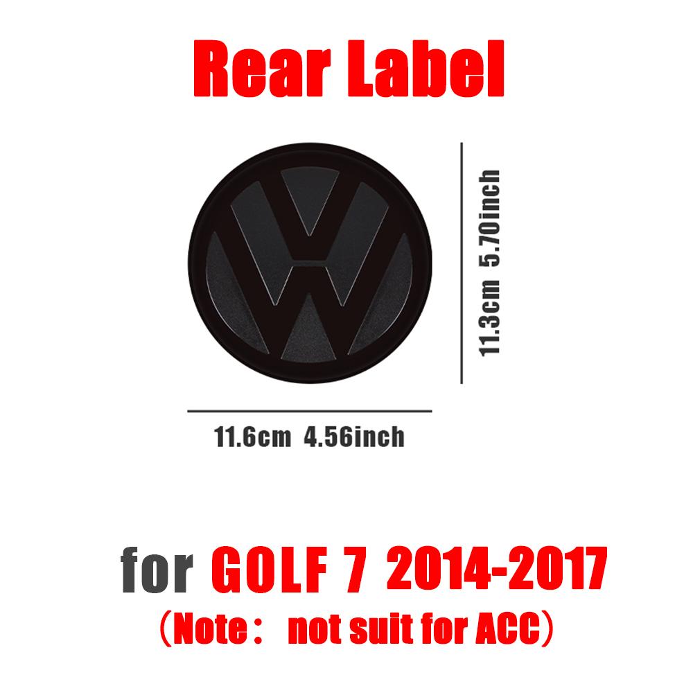 For VOLKSWAGEN VW Non-destructive Gloss Black Front Grill Badge Rear Trunk Lid Emblem Logo For Volkswagen VW Golf 7 7.5 8 2014-2