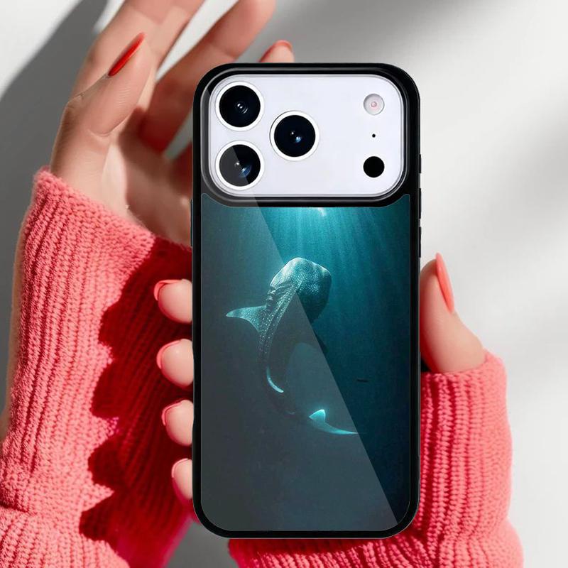 

Чехол для телефона Океанская китовая акула и волны для iPhone 17 Air 16e 15 14 13 Pro Max Задняя крышка для 12 11 Pro Coque iPhone 11