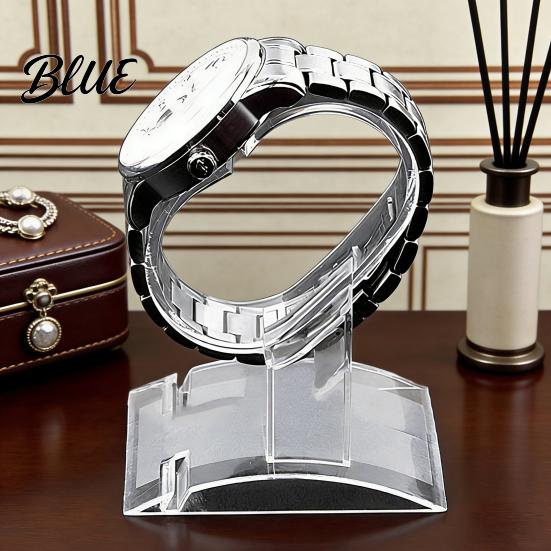 Watch Display Rack Clear Stand C-Shaped Holder Bangle Bracelet Home