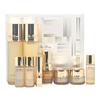Setul de îngrijire a pielii First Geniture Signature Loțiune Tonifiantă 150ml + Emulsie 145ml + 6 Miniaturi + Balsam de Buze Roșu Set de Lux Anti-Îmbătrânire