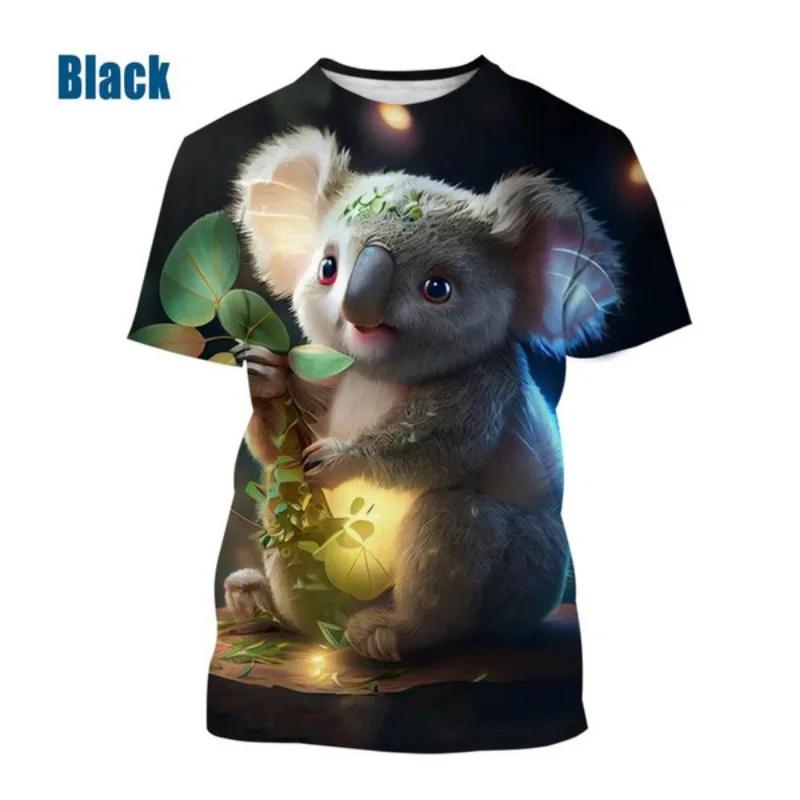Koala Bear 3D Graphic T Shirts Men's Clothing Tees TopCute Animal Unisex Street Casual Harajuku T-shirt