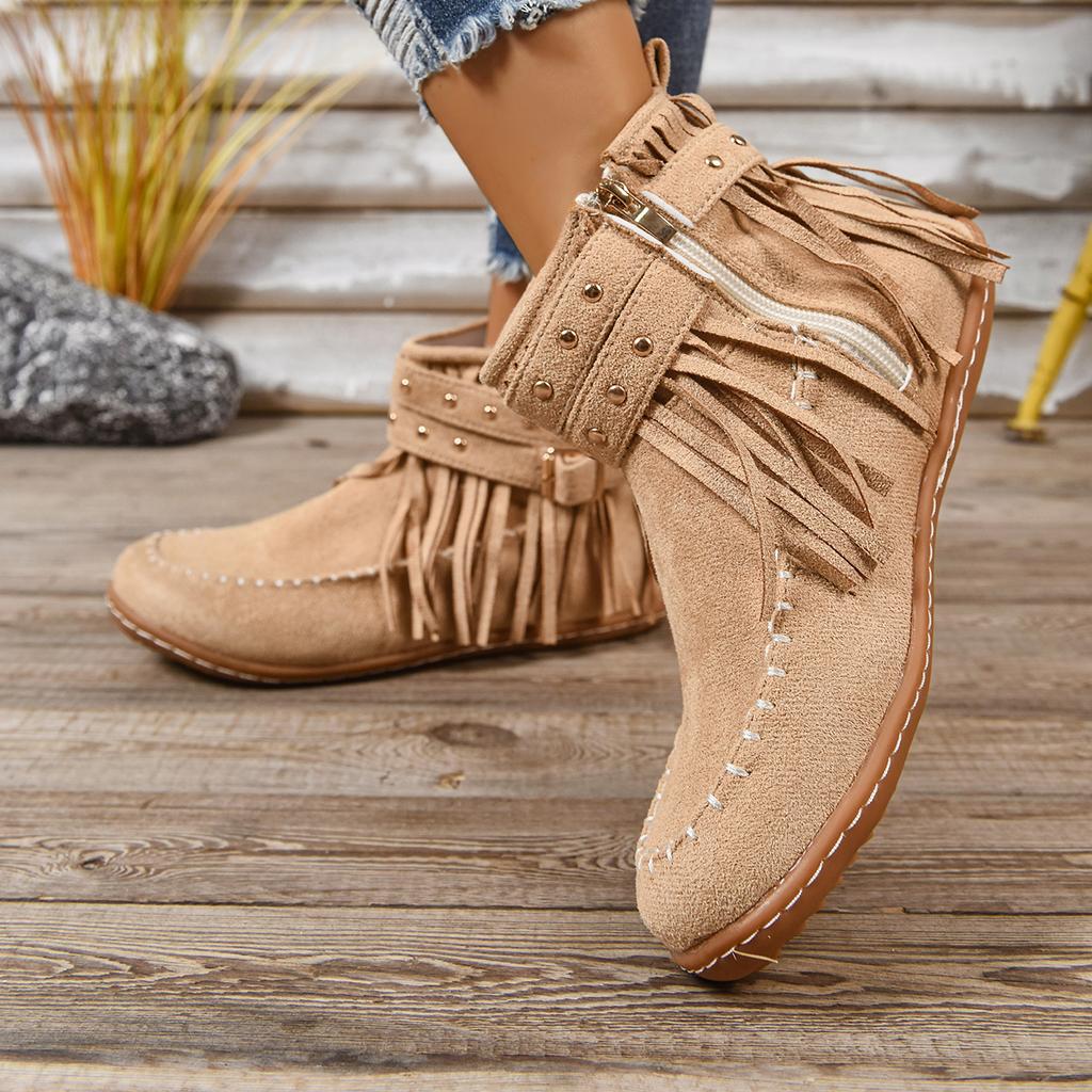 Fashion 2025 Women Short Boots Autumn New Fashion Round Toe Designer Shoes Daily Home Office Mouth Ankle Boots Big Size Zapatos De Mujer