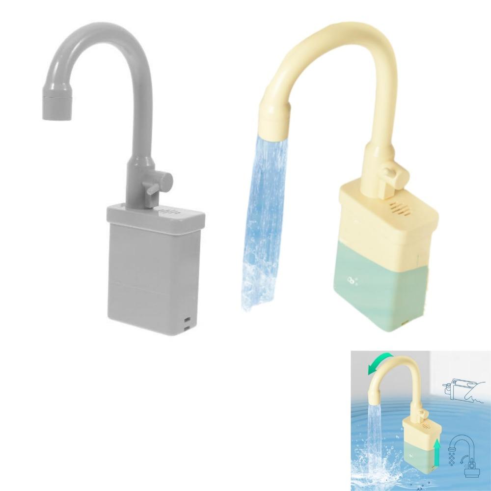 Draaibaar Keukenkraan Vervanging Speelgoed Simulatie Plastic Keuken Spoelbak Speelgoed Kraan Met Stromend Water Kraan Speelgoed