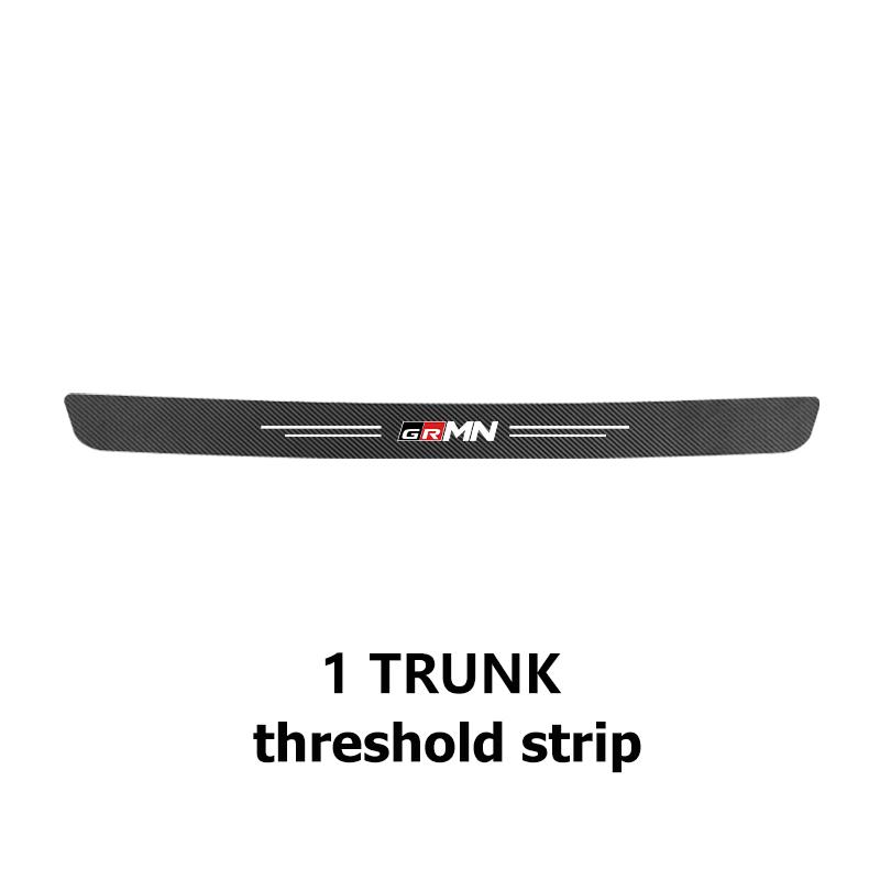 Car Interior Door Sill Strip Carbon Anti-Scratch Protector Sticker For Toyota Crown Land Cruiser RAV4 Camry Yaris Corolla Prius