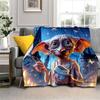 Dobby the House-Elf Cartoon Blanket — 3D-Printed Harry Potter Throw Blanket for Sofas, Beds, Cars, Living Rooms, and Bedrooms