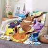 Cartoon Warm Soft Pokémon Eevee  Blanket Fluffy Sofa Plaid Plush Bedspread Winter Four Season Throw Blanket for Sofa Bed