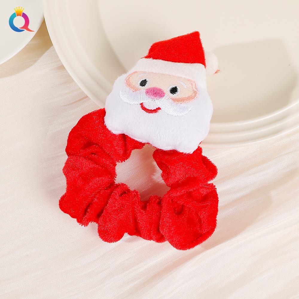 1 Pcs Christmas Headdress Plush Large Intestine Headband with High-end Feeling, Tied Hair Headband