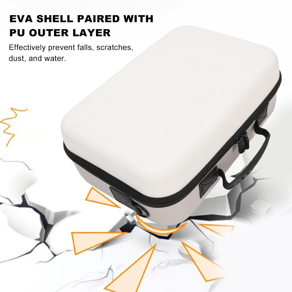 With 2 Pockets Protective Hard Shell Case Hard Shell Portable Travel Bag for Switch 2 Storage белый